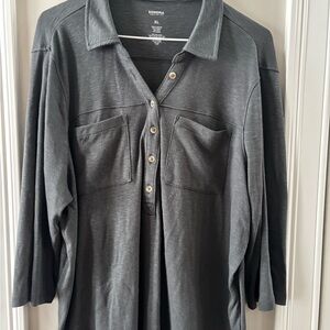 Sonoma Charcoal Knit Top